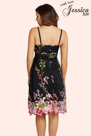 Jessica Wright Embroidered Prom Dress